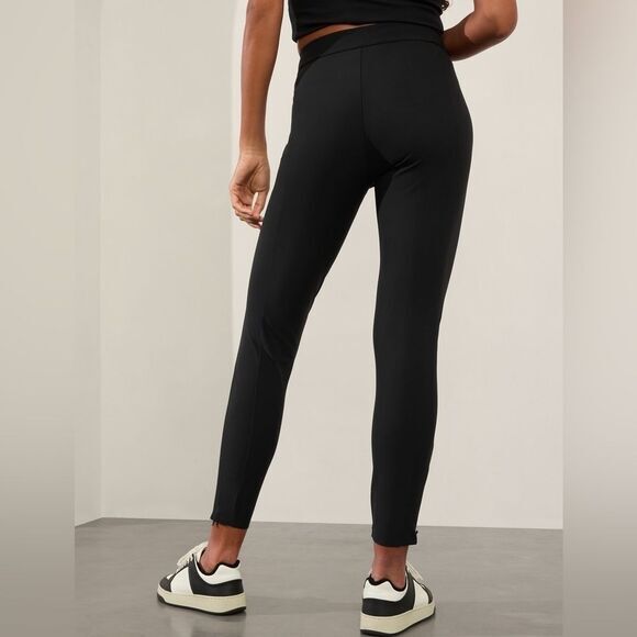 Athleta Stellar Mid-Rise Slim Pants Black Euroluxe Size‎ 4 Tall NWOT - Picture 11 of 11